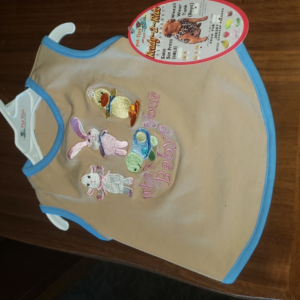 Easter Doggie XL Shirt "Who's Your Baby?" C" 20", L: 12" NWT